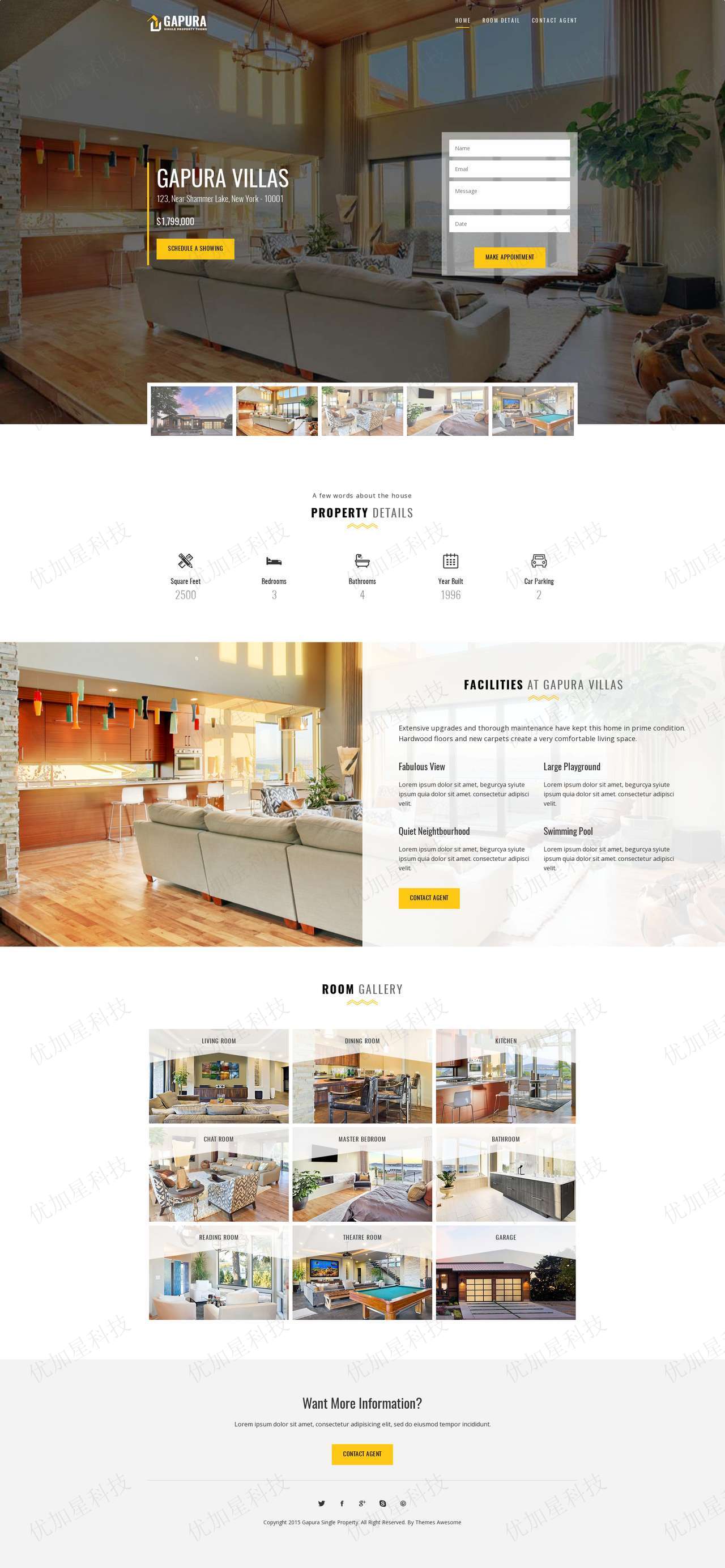 宽屏响应式房地产销售公司网站HTML5模板_优加星网络科技