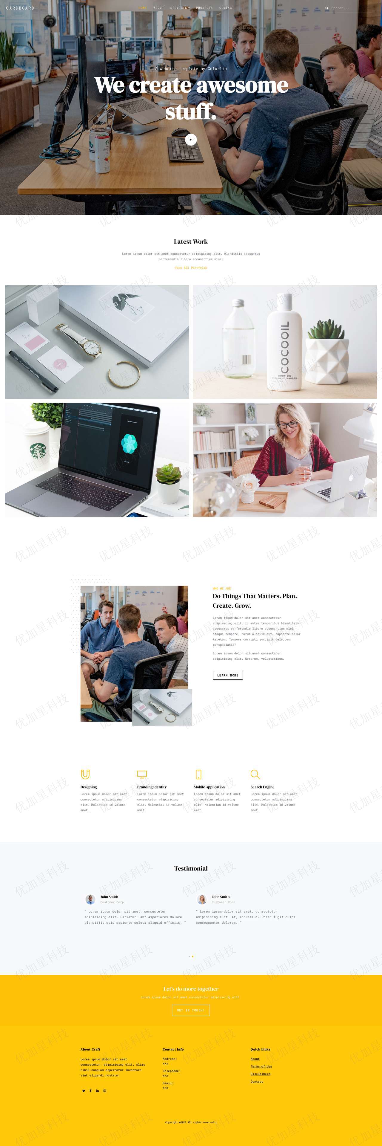 产品设计通用包装欧式商务HTML5模板下载_优加星网络科技