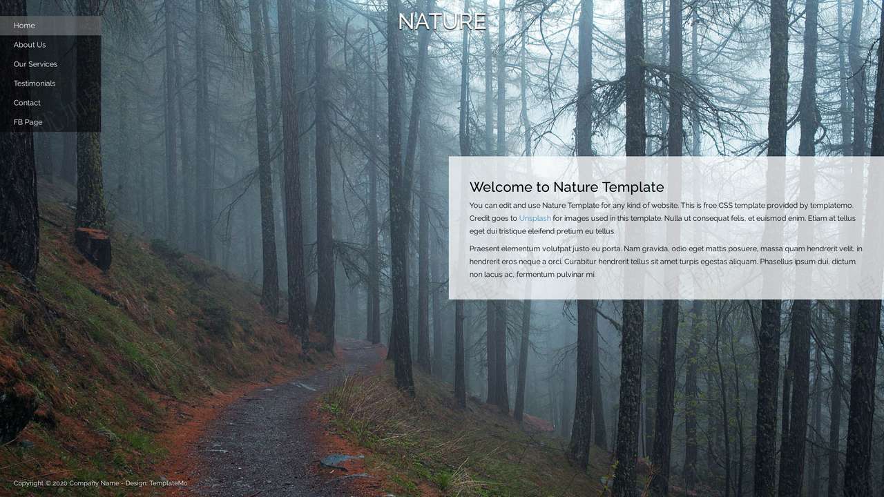 清新自然风自然主题环保宣传网站模板_优加星网络科技