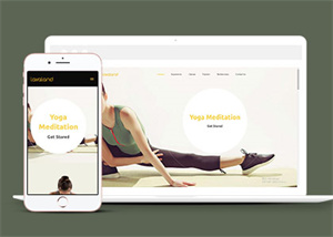 关于塑形瑜伽健身会所网站模板