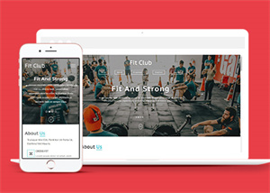 响应式欧美健身运动HTML5网站模板