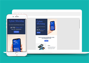 响应式手机销售折扣HTML5网站模板
