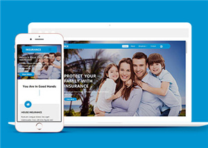 保险集团公司响应式网页模板下载
