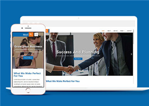 企业案例动态展示自适应网站模板下载