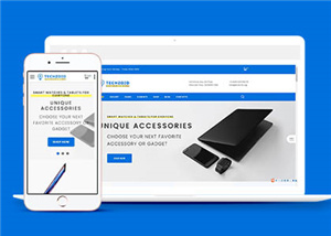 简约电子产品商店网站通用模板下载