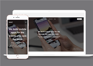 响应式应用程序开发公司网站静态模板