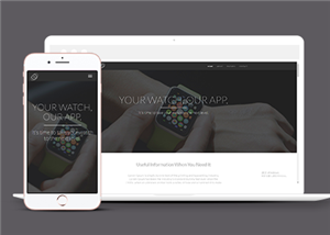 宽屏响应式智能手表企业官网静态模板