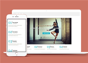 精美大气国际舞蹈教学培训机构网站模板