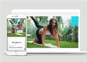 响应式运动健身瑜伽课程培训机构网站html模板