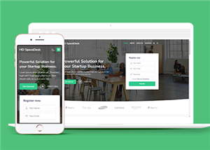 绿色响应式SEO优化品牌设计公司网站模板