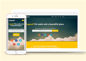 Legend单页面新闻资讯企业HTML5模板