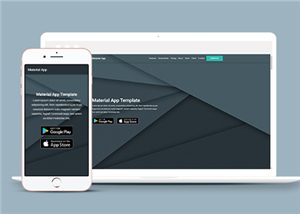 移动应用APP程序开发企业官网单页模板