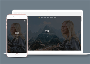 大屏高端摄影师个人简历主页网站模板